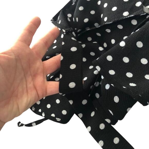 One Clothing Polka Dot Spaghetti Strap Wrap Retro Pretty Women Pop Art Tank Top - Picture 4 of 7